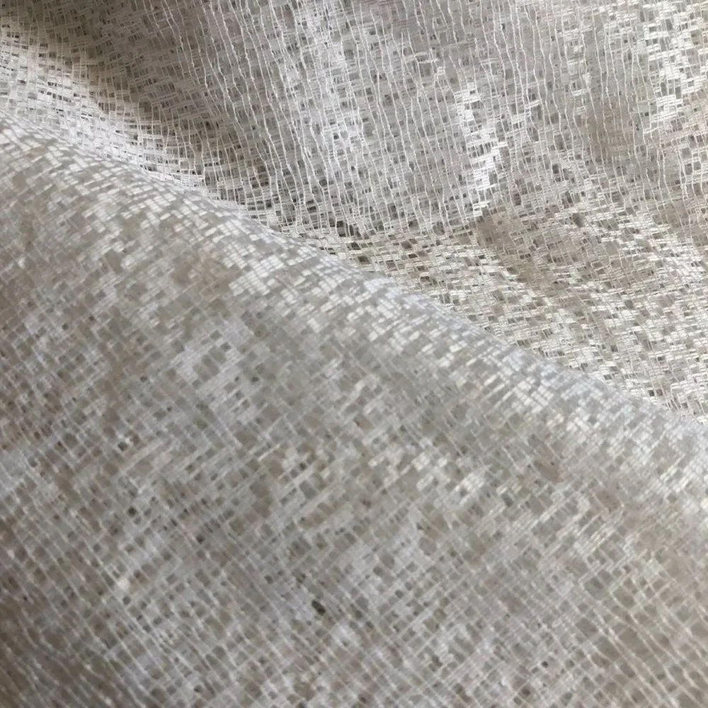 Curtain Lace Fabric White